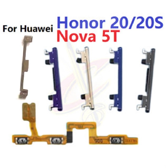 開關電源開關音量按鈕柔性適用於華為 Nova 5T Honor 20 20S