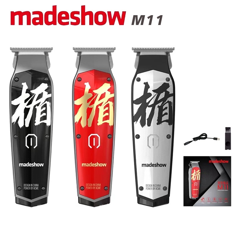 Madeshow M11/M10+ 專業男雕塑理髮器,0 個刀頭雕刻理髮器,鬍鬚修剪器,7200rpm USB 充電