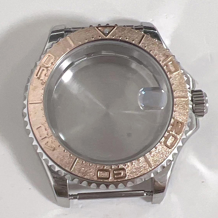 40mm 錶殼陶瓷凸起表圈遊艇錶殼手錶配件適用於 NH35A/NH36A/4R36/7S 機芯