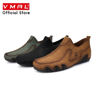 VMAL 大碼章魚超細纖維皮革手工皮鞋縫鞋底 38-48