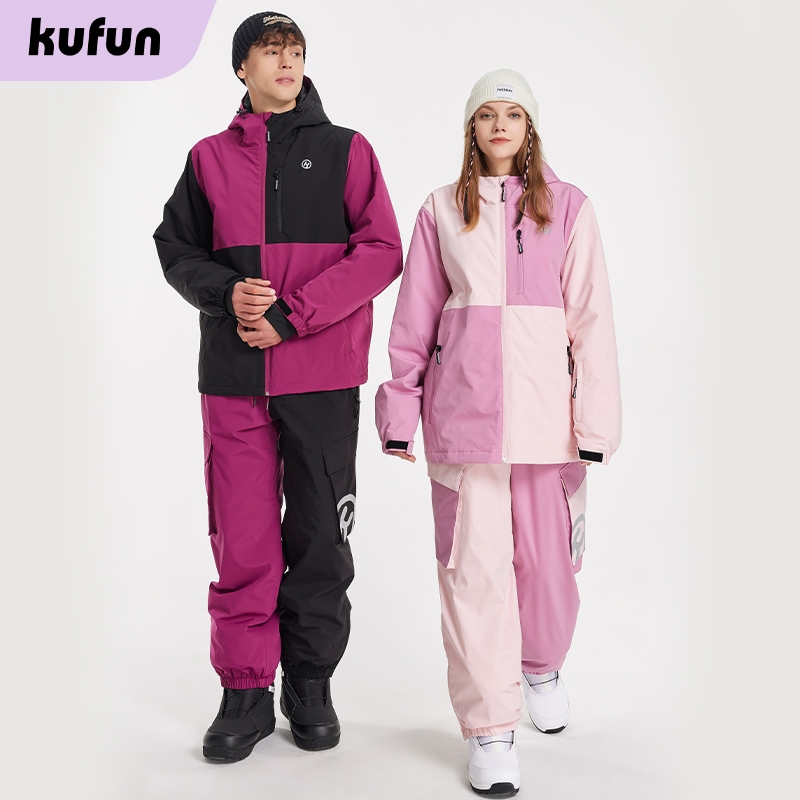 酷峰KUFUN滑雪服套裝女男專業雪衣雪褲單板雙板裝備防水保暖衣褲