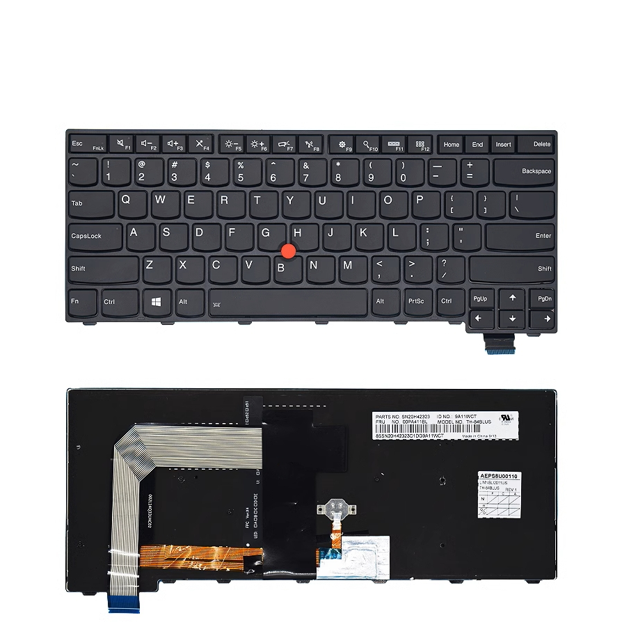 LENOVO 適用於聯想 ThinkPad T460S T470S 帶背光的筆記本電腦美式鍵盤