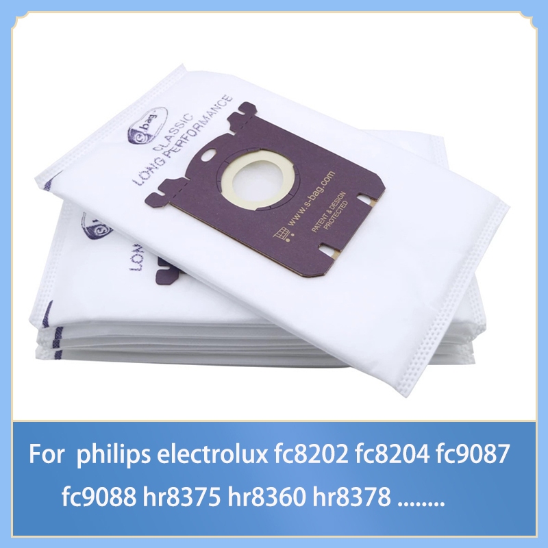 ELECTROLUX 5 件防塵袋吸塵器適用於飛利浦伊萊克斯 fc8202 fc8204 fc9087 fc9088 h