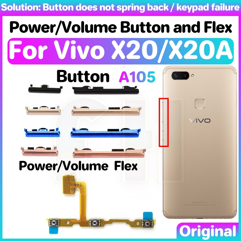 電源音量按鈕 Flex 適用於 Vivo X20 X20A V1829 V1829A V1838A 側鍵開關 ON OF