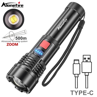 Alonefire X57 2500 流明變焦超亮 LED 手電筒 Type-C USB 充電夜燈遠足野營防水家用工作燈