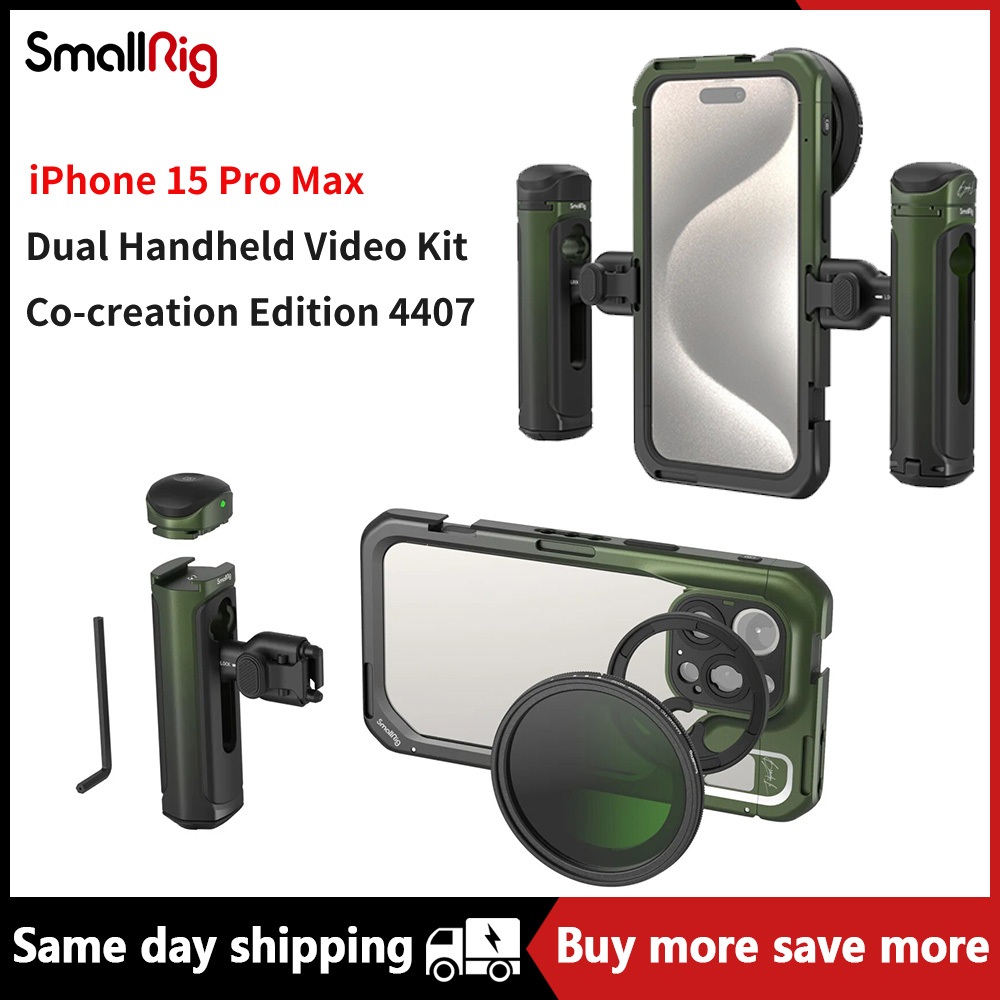 斯莫格 SmallRig x Brandon Li共創版適用iPhone15Promax手機兔籠拓展框攝影手持拍攝手柄