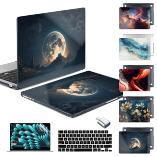 蘋果筆電水晶彩繪保護殼 M3 M2 M1晶片 MacBook Air Pro 11 12 13 14 15 16吋外殼