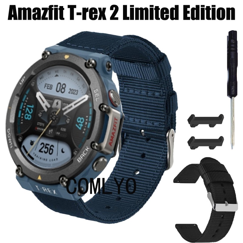 適用於 華米 Amazfit T-rex 2 限量版 錶帶 智能手錶 尼龍 帆佈 柔軟 運動 腕帶