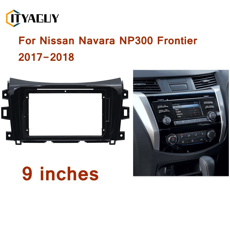 NISSAN 9 英寸汽車收音機面板適用於日產 Navara NP300 Frontier 2017-2018 專用儀表