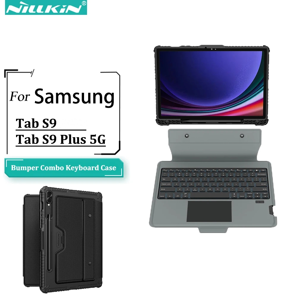 SAMSUNG 適用於三星 Galaxy Tab S9 11 英寸的三星 Galaxy Tab S9 Plus 鍵盤保護