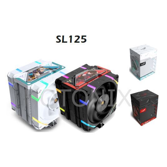 Valkyrie SL125 CPU 空氣冷卻器單塔雙風扇 6 熱管 230W 適用於 LGA1700/1200/20x