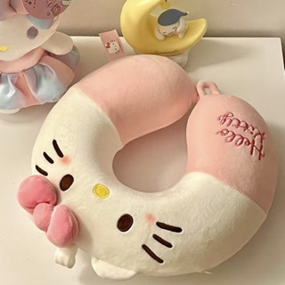 Hello Kitty午睡枕 U型枕 便攜 旅行枕 可愛三麗鷗 護頸枕 學生 趴睡枕 記憶棉 車用頭枕 趴趴枕 小紅書爆