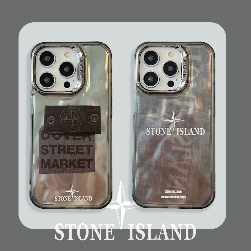 STONE ISLAND 石島酷時尚卡通塑料硬街iphone手機殼適用於iphone15 15pro 15ultra i