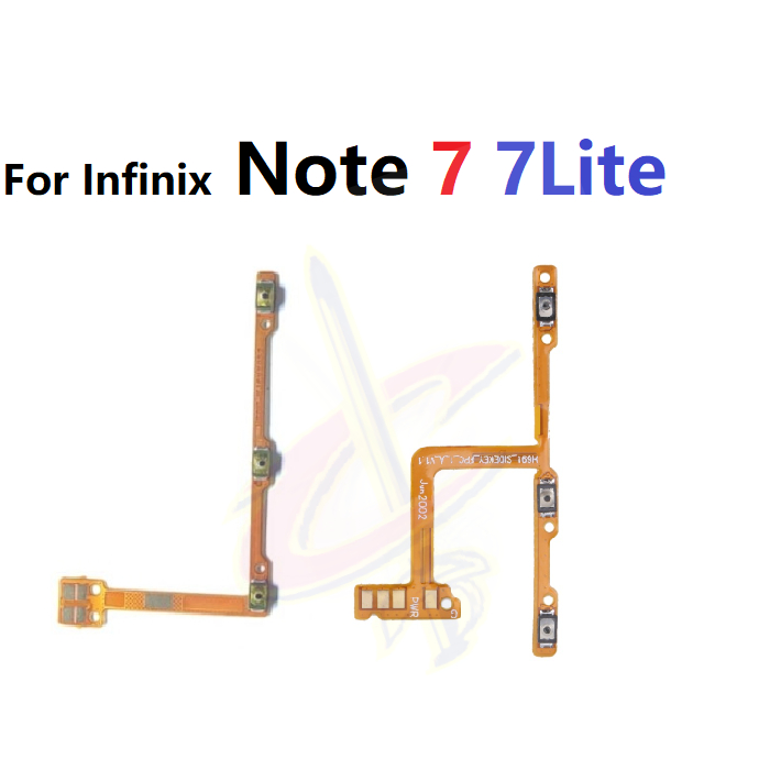Infinix Note 7 lite X690B X690 X656 開關音量按鈕 flex 電源開關按鈕 flex