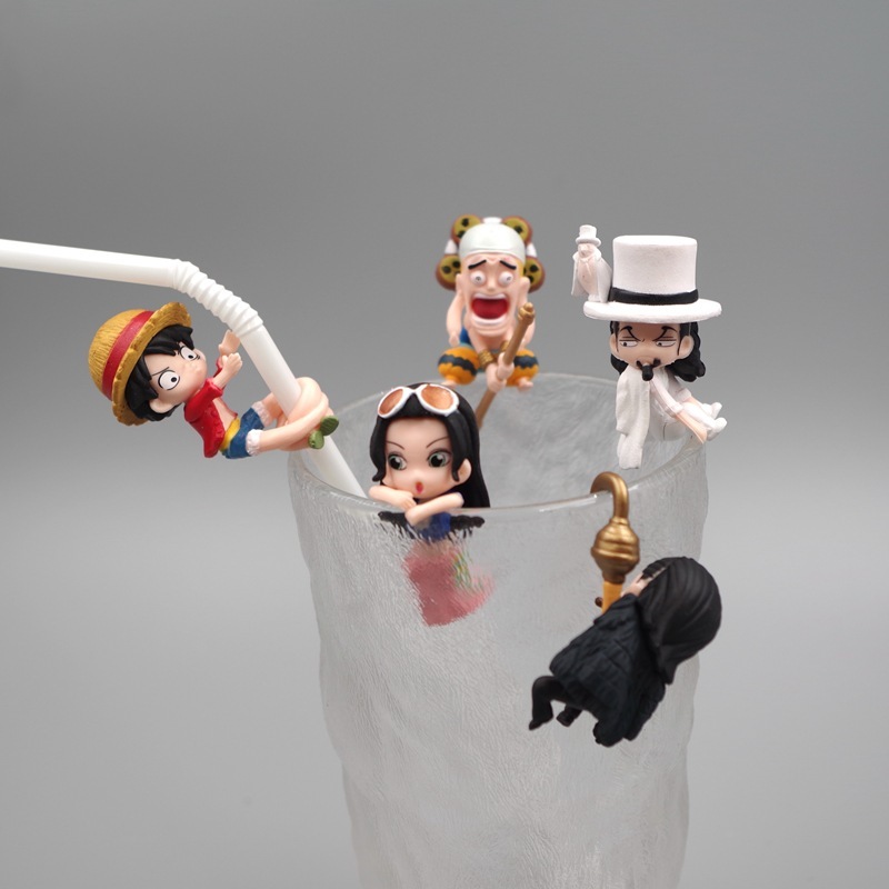 現貨 5款整套 海賊王 One Piece 路飛 Luffy羅賓女帝波雅漢庫克鷹眼艾尼路Q版迷你公仔人偶模型雕像玩具手辦