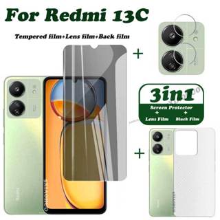 Redmi 13C 鋼化玻璃 Redmi 13C 12 屏幕保護膜 Redmi 12 5G 相機鏡頭保護膜全覆蓋屏幕磨砂
