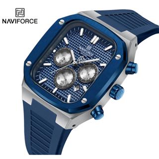 Naviforce 8037 原創男士手錶運動軍隊手錶頂級品牌豪華軍用計時碼表經典石英時鐘 Gif