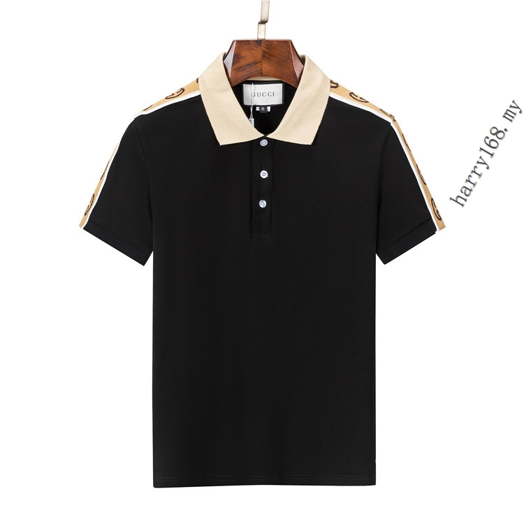 New_gucci 男式棉質馬球衫 t 恤上衣尺寸 S-XXXL TT541