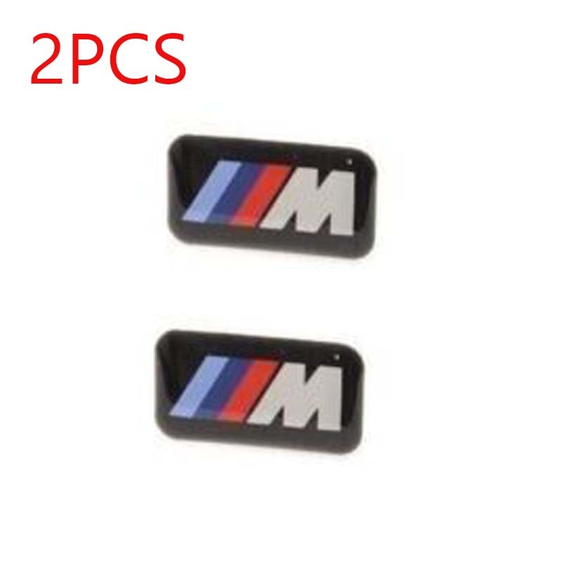 2 件裝 BMW M 系列車輪貼紙貼花徽章標誌 1M M2 M3 M4 M5 M6