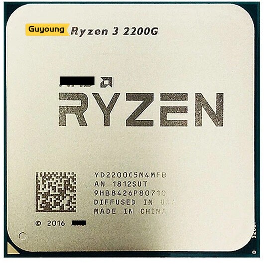 Yzx Ryzen 3 2200G R3 2200G 3.5 GHz 二手游戲 Zen 0.014 四核四線程 CPU