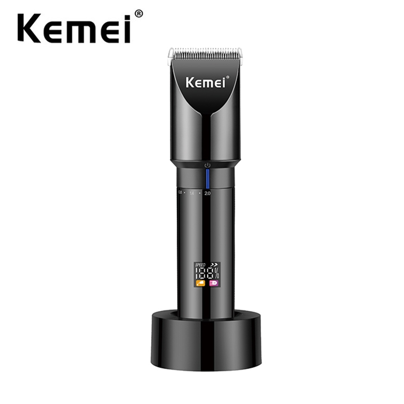 KEMEI 科美電動沙龍理髮器男士專業理髮器可充電無繩理髮機帶充電底座