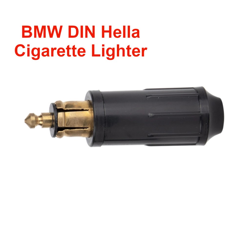 BMW 1 件 DIN Hella 公插頭 Powerlet 插頭 12-24V 點煙器適配器連接器適用於寶馬摩托車