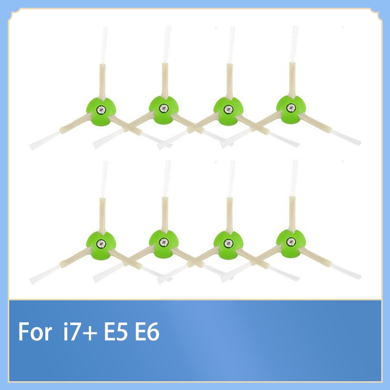 邊刷備件適用於 iRobot Roomba i7 + E5 E6 j7+掃地機器人吸塵器 3 臂側旋轉刷更換配件