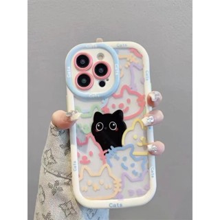一群貓咪 泡芙殼 iPhone 15 14 13 12 11 Pro Max XR XS 8 7 Plus 防摔手機殼