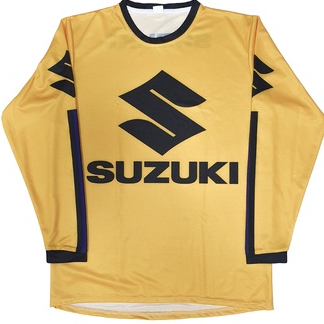 SUZUKI機車服賽車服車衣腳踏車球衣山地車騎行服腳踏車速降服速乾衣T恤衫