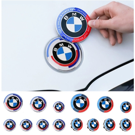 BMW 寶馬 50 週年標誌標誌輪輞蓋罩適用於 X1 X3 X4 X5 X6 3 5 6 7 系列 GT E90 F30