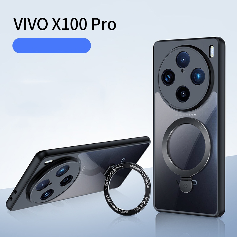Vivo X100 X100 Pro Case Xundd 安全氣囊防震黑卷角系列透明外殼適用於Vivo X90 X10