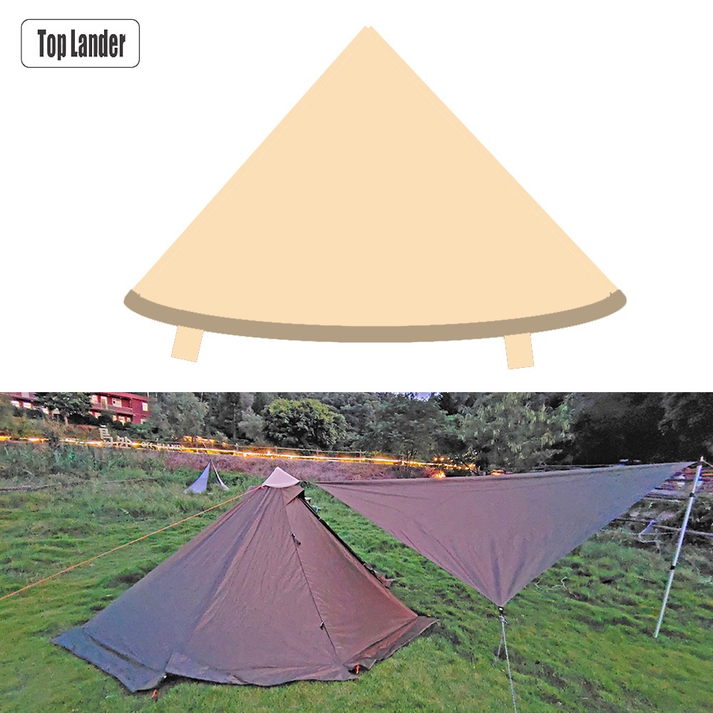 防水布和金字塔帳篷戶外露營配件的連接器