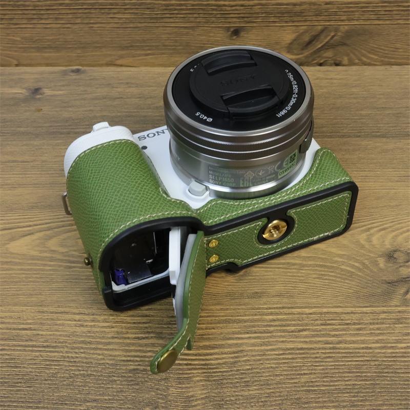 適用於索尼 Alpha ZV-E10 ZVE10 相機的複古 Pu 皮革相機包機身保護套