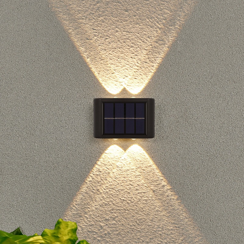 太陽能戶外庭院燈家用壁燈裝飾佈置圍牆上下發光氛圍壁燈路燈