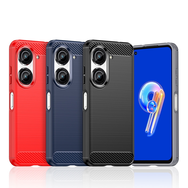 手機殼華碩 Zenfone 6 6Z 9 10 Max Pro M2 手機殼拉絲質感柔軟矽膠啞光防摔後蓋