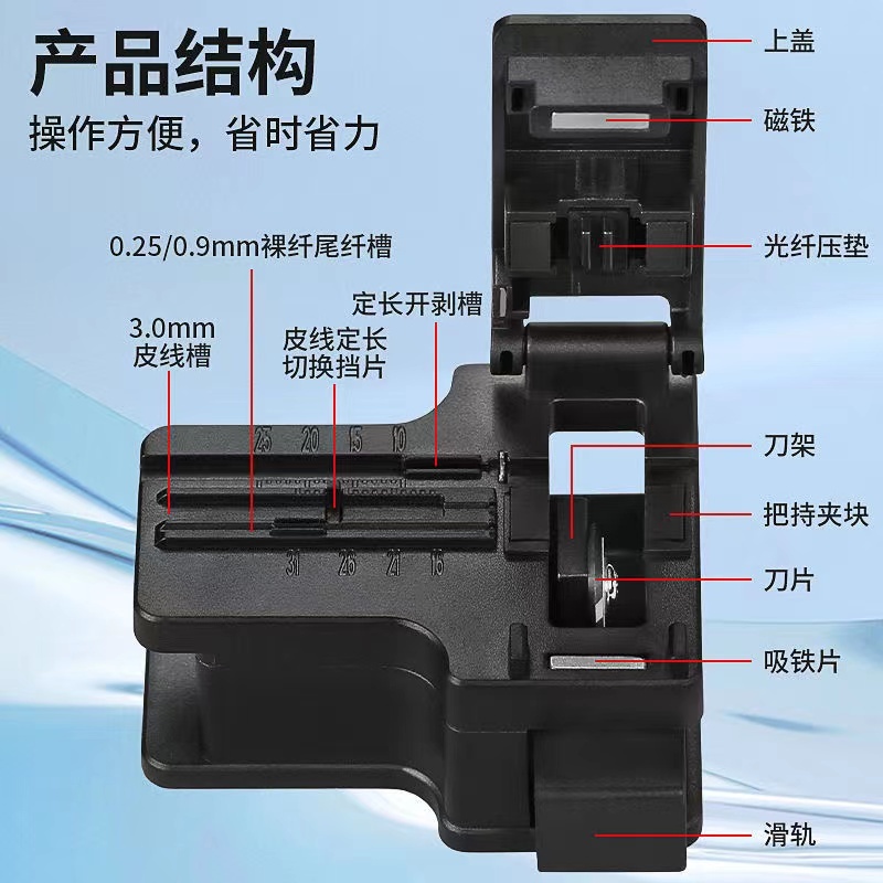 手動工具ftth光纖切割器鎢鋼板光纖固定長度切割工具塑料材料批發