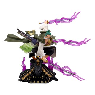 15cm 日本動漫 海賊王 One Piece 索隆 三刀流 浴血奮戰 GK 公仔人偶模型雕像玩具手辦桌面擺件裝飾娃娃
