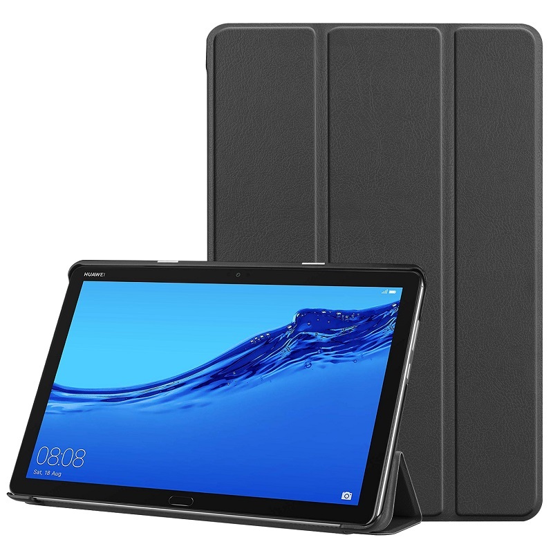 華為Mediapad  M5 Lite 10.0 T3 T5平板電腦皮套M5 M5Pro翻蓋素色保護外殼 鋼化膜