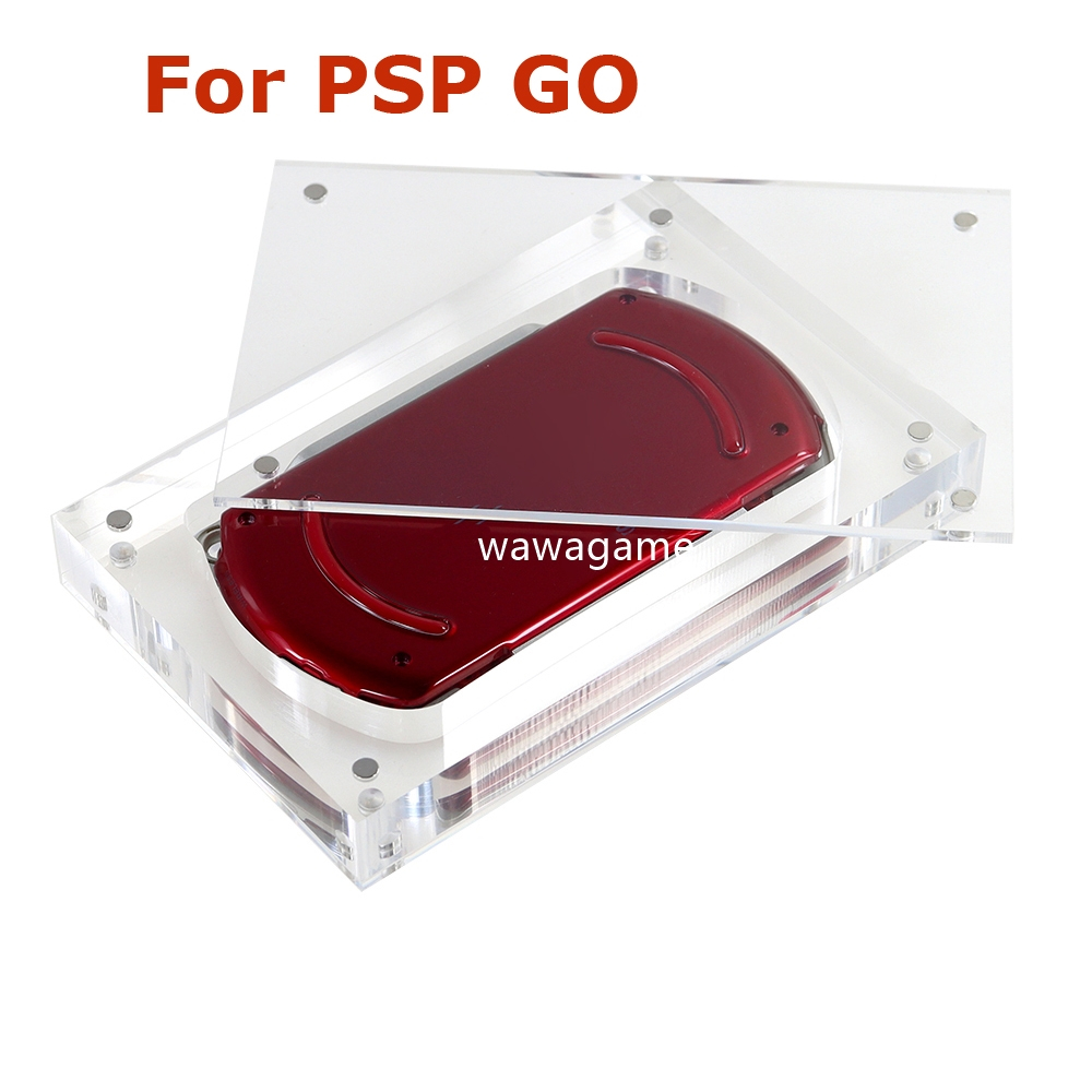 適用於 PSP Go 高透明亞克力磁性蓋控制台存儲盒保護套適用於 PlayStation 便攜式 Go PSPGO 控制