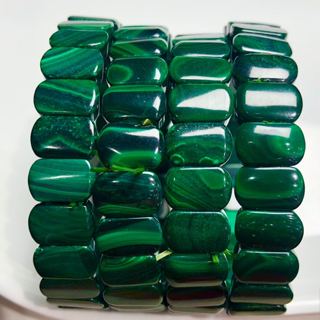 特價秒天然孔雀石手排，規格7*11mm左右， 手鍊 手串 手排 手環 飾品 項鍊 百搭 配件 DIY 吊墜 開光 開運