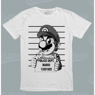 日本警察超級馬里奧 Luigi Gaming 圖案 T 恤(特色編號 -A倉鼠/A37)