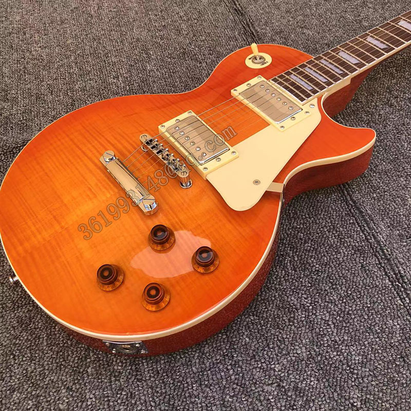 電吉他 Gibson LP Standard Les Paul Orange 桃花心木琴體,玫瑰木指板