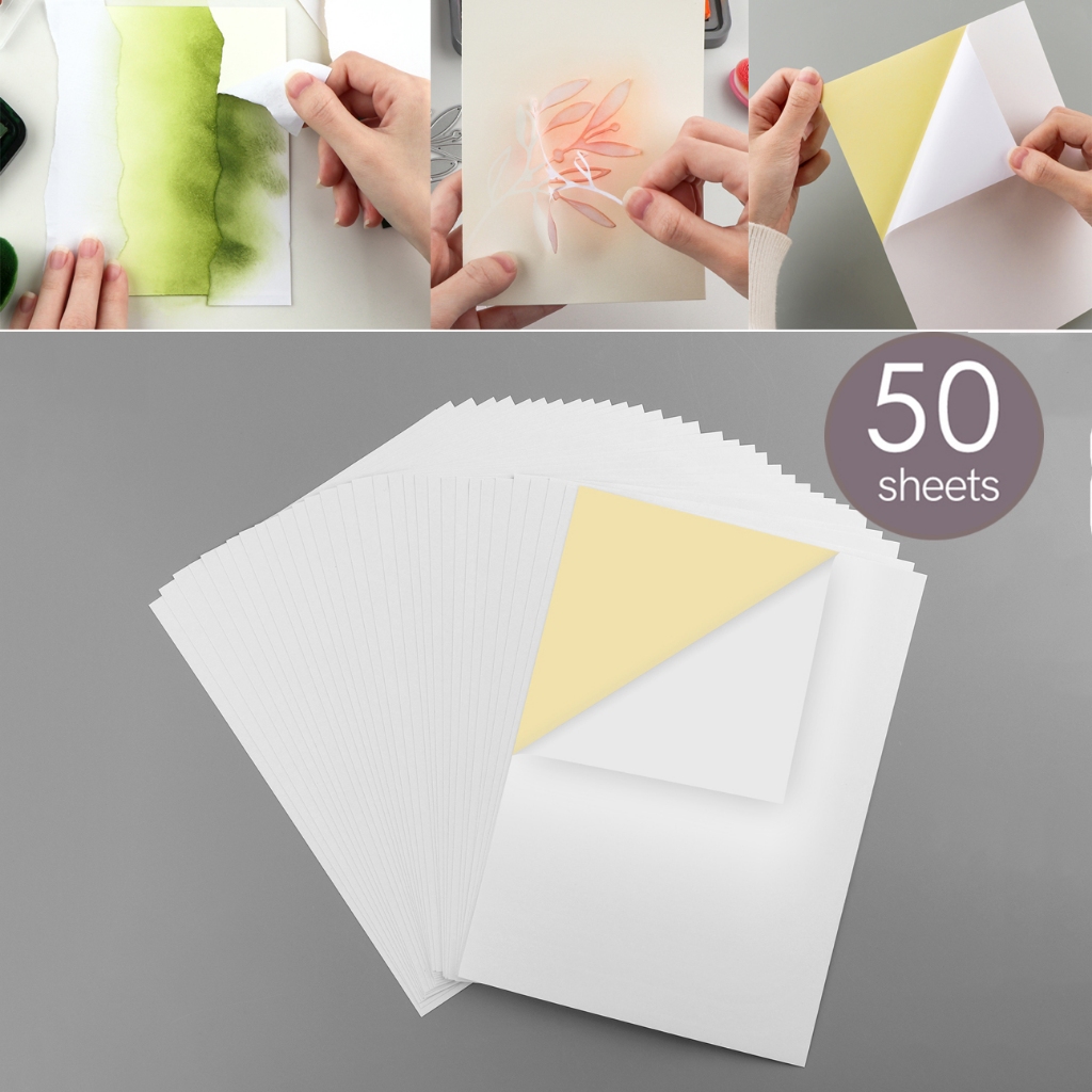 50 件 14.8x21cm 遮蔽紙可重新定位的低粘性膠片郵票和模具紙口罩