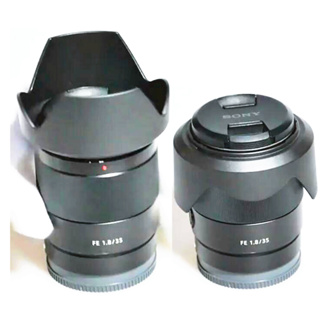 三方可逆花瓣花遮陽相機鏡頭遮光罩替換 ALC-SH159 SH159 適用於索尼 FE 35mm F1.8 SEL35F