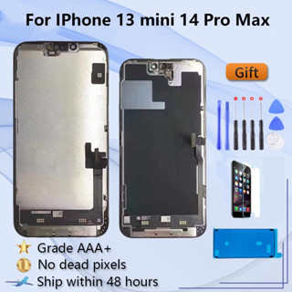 適用於 iPhone 13 Mini 14 Plus 螢幕更換 LCD 顯示屏的 OEM LCD 螢幕 Ture Ton