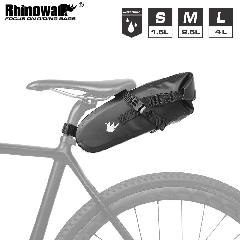 Rhinowalk 1.5L/2.5L/4L	防水自行車馬鞍包自行車配件收納包