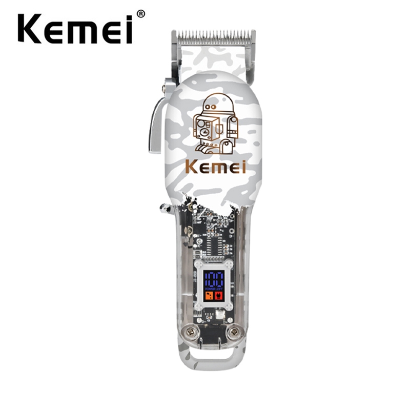 Kemei 8w 專業理髮器電動理髮器褪色和混合理髮機男士無繩鬍鬚修剪器 8200 RPM