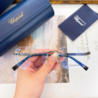 【高品質】Chopard眼鏡VCHG07無框方形時尚眼鏡架光學鏡框男女皆宜