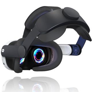適用於 Meta quest 3 的 VR 頭戴式支架頭戴式可調節舒適頭部支撐 VR 配件