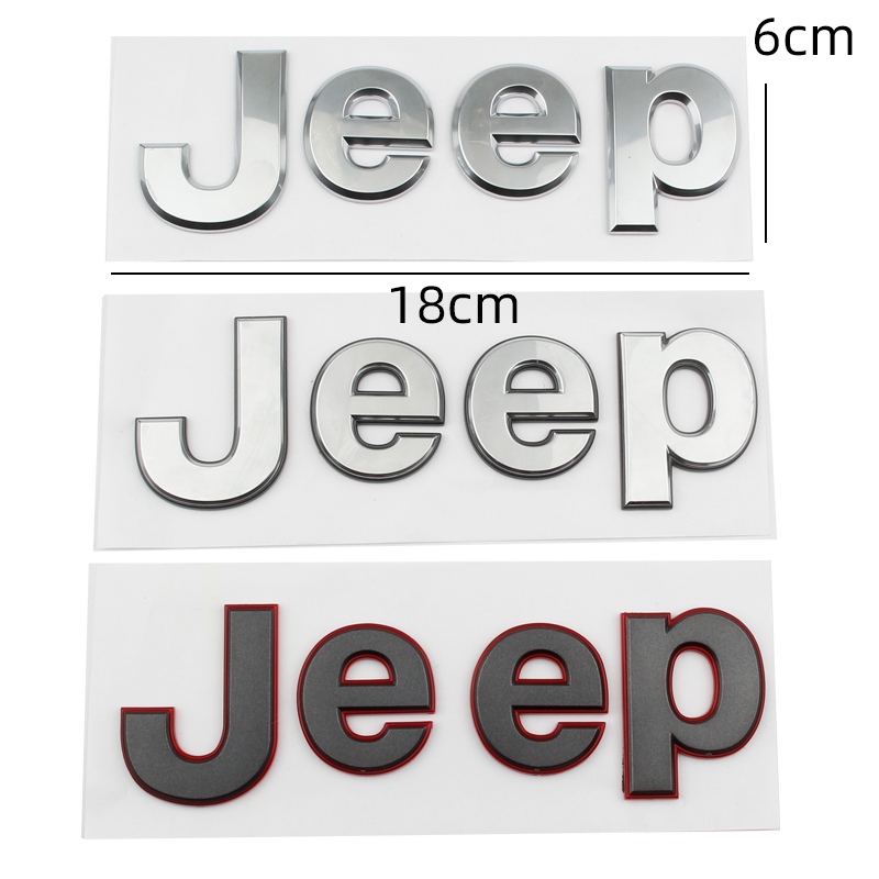 WRANGLER Jeep logo 側面標誌字母貼紙適用於吉普切諾基牧馬人撒哈拉 Rubicon 擋泥板輪輞標誌後備箱